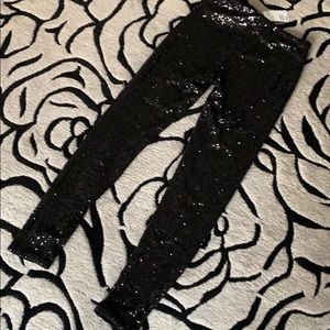 Sequin skinny pants